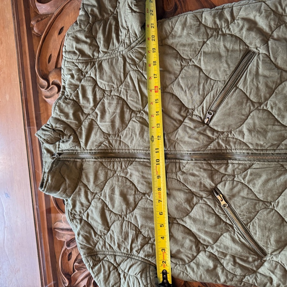 Olive Quilted Jacket - Picture 8 of 10